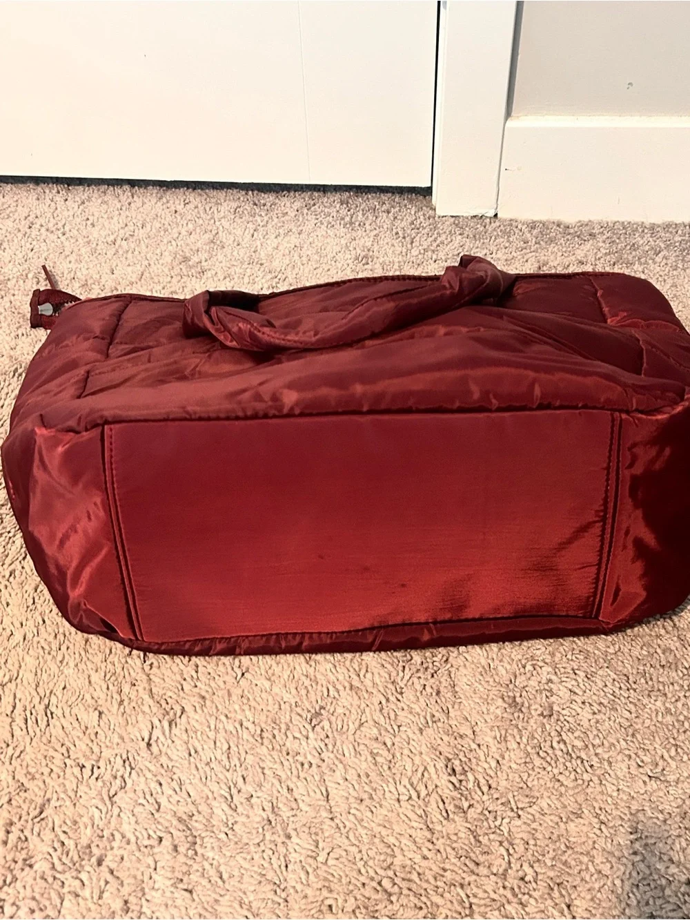 Splits59 Quilted Tote Bag in Deep Burgundy Gym Bag